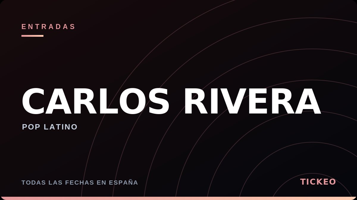 Entradas Carlos Rivera