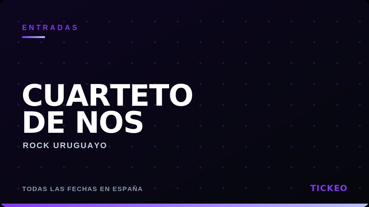 Entradas Cuarteto De Nos