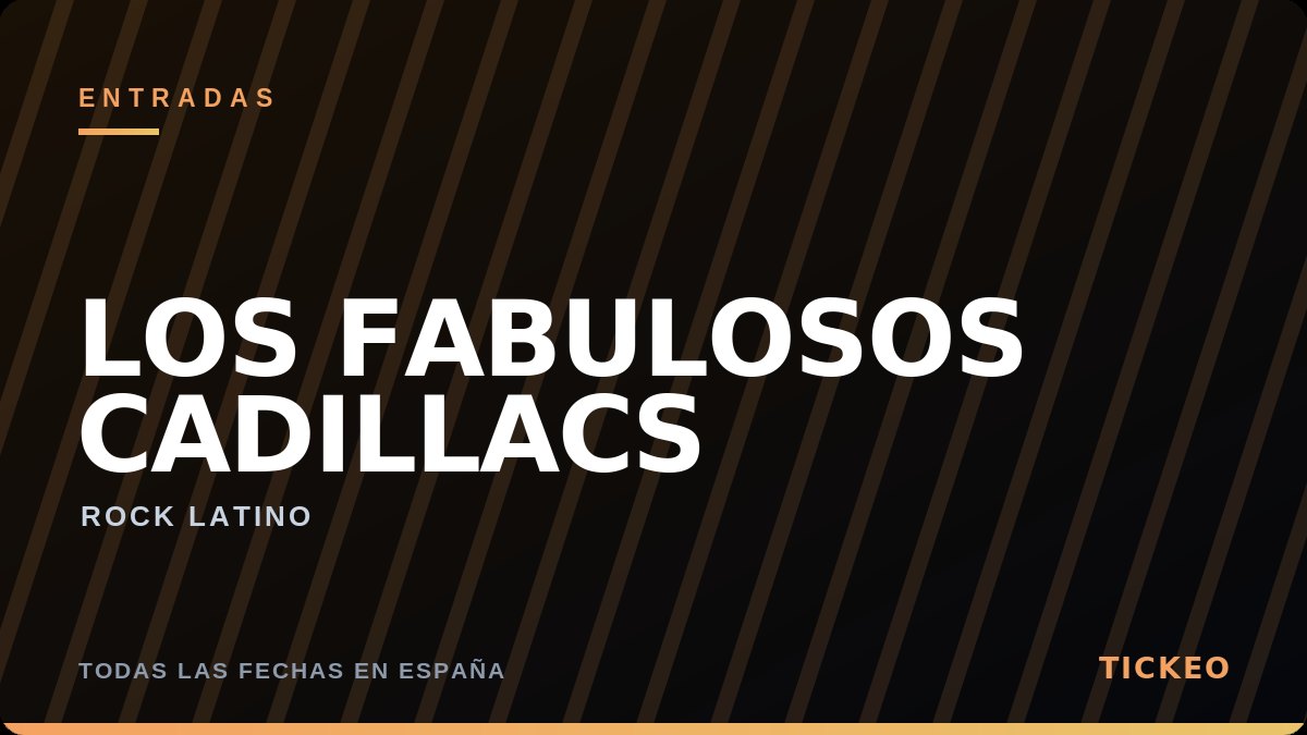 Entradas Los Fabulosos Cadillacs