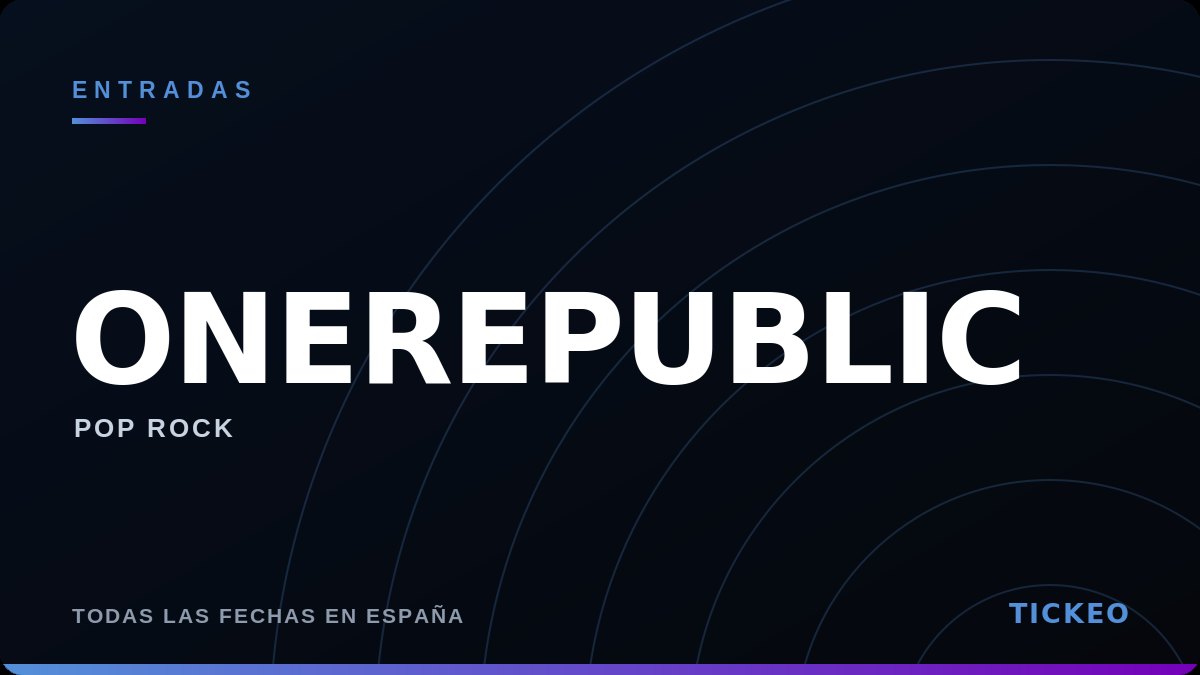 Entradas OneRepublic