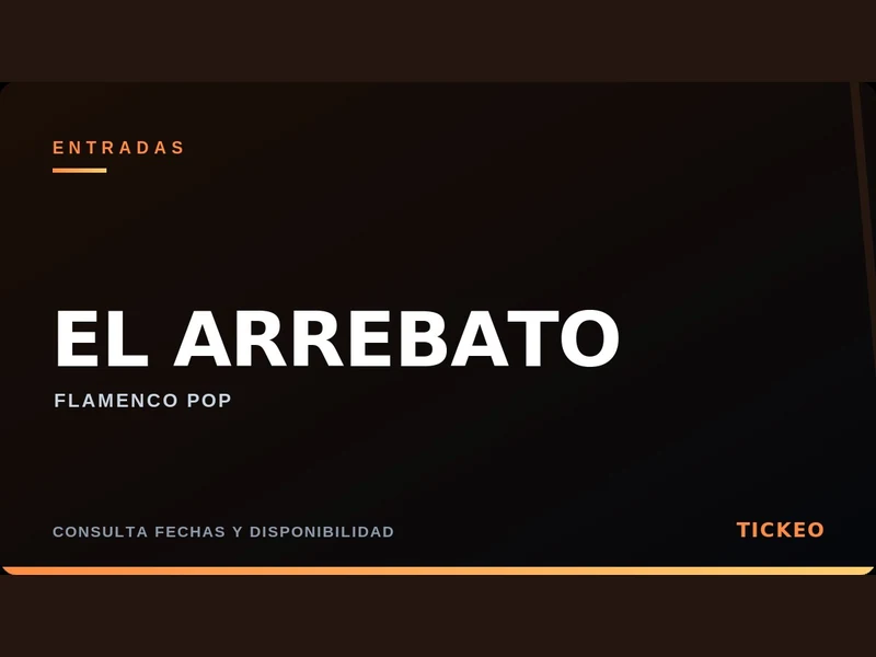 Entradas El Arrebato 2026: Albacete y Valencia