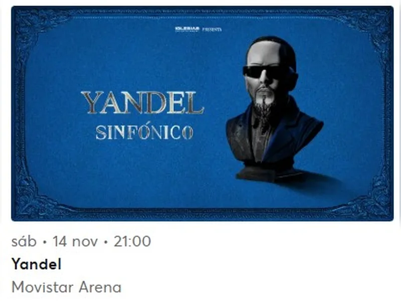 Yandel en concierto en Madrid 2026
